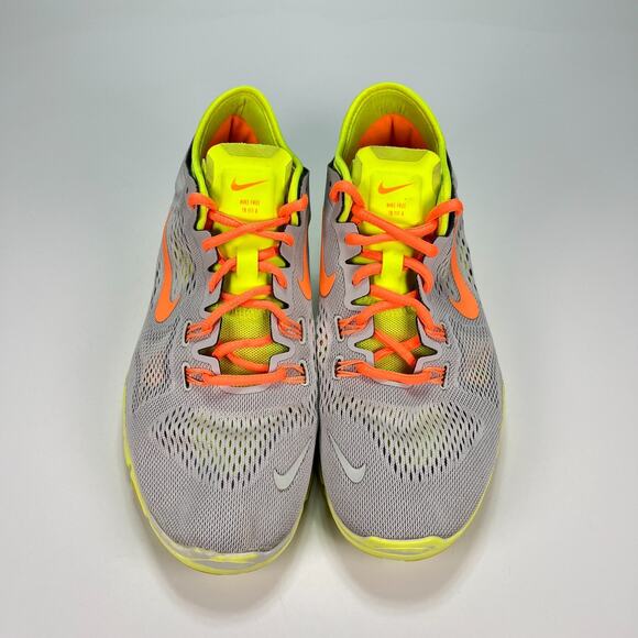 Nike Free 5.0 TR Fit 4 Gray Neon Yellow Running Shoes 629496-003 Women’s Size 9 - Picture 3 of 10